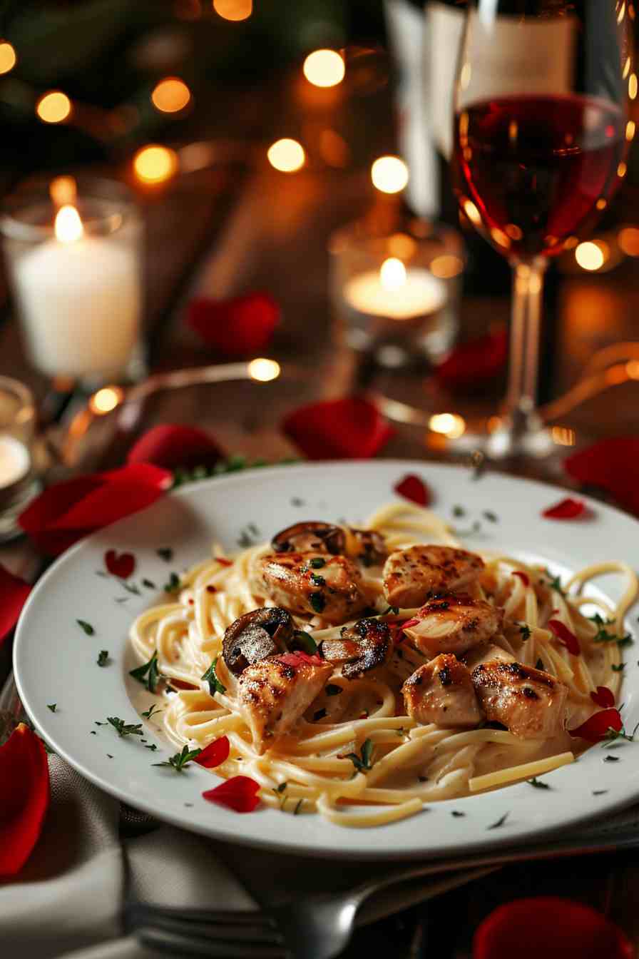 Chicken and Mushroom Alfredo