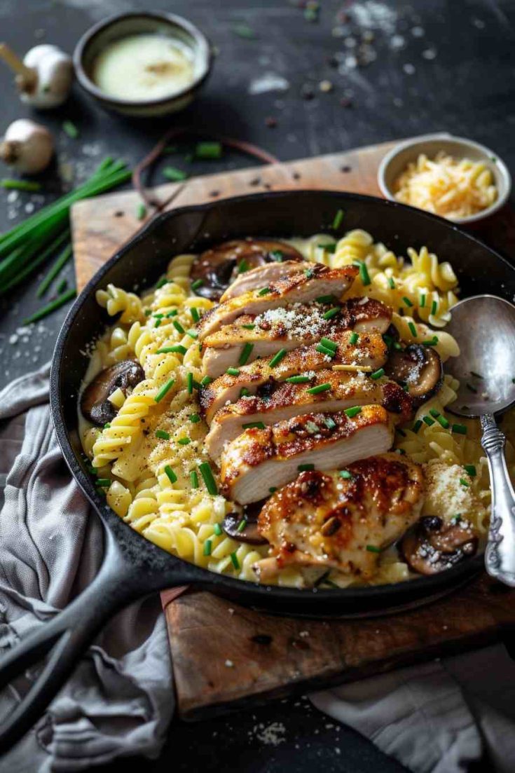 Chicken and Mushroom Alfredo