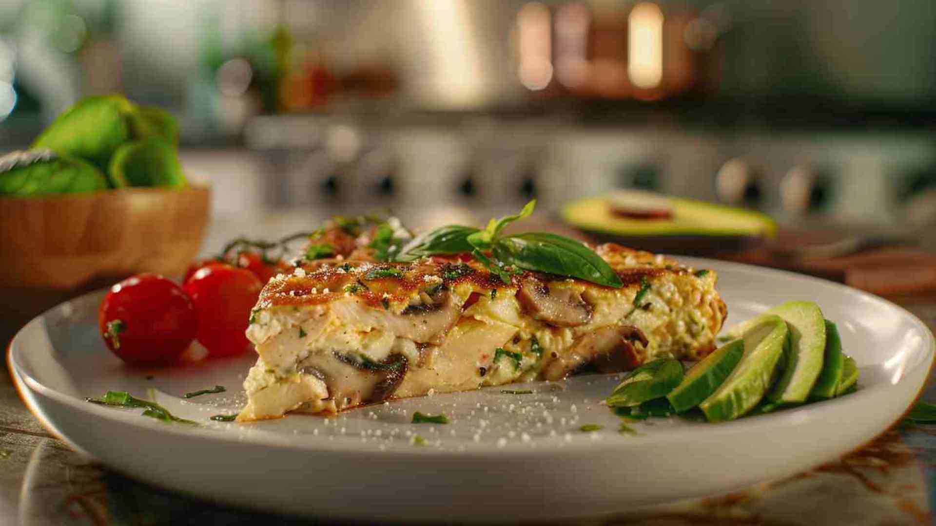 Chicken and Mushroom Frittata