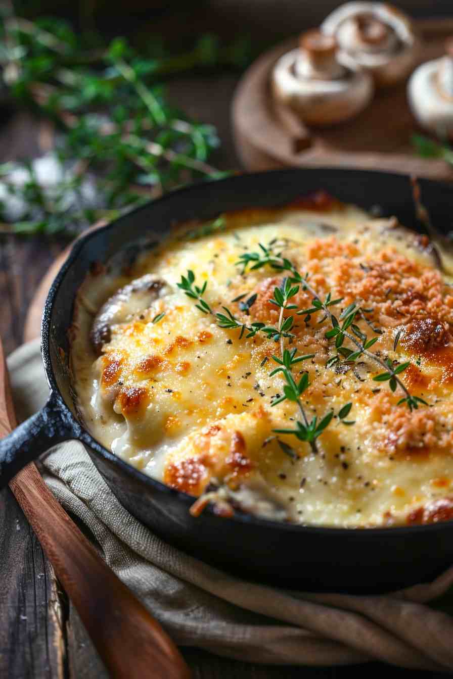 Chicken and Mushroom Parmesan