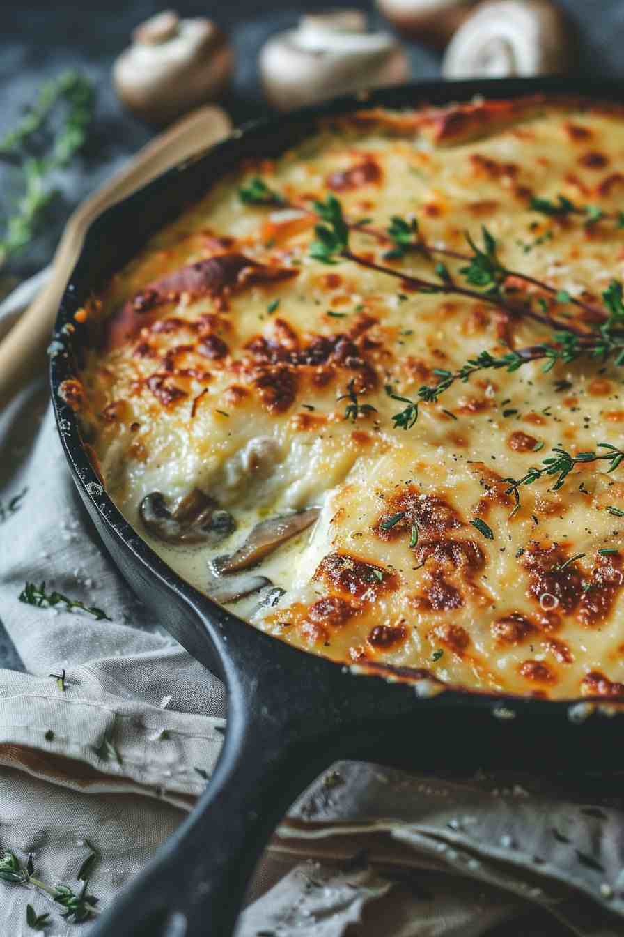 Chicken and Mushroom Parmesan