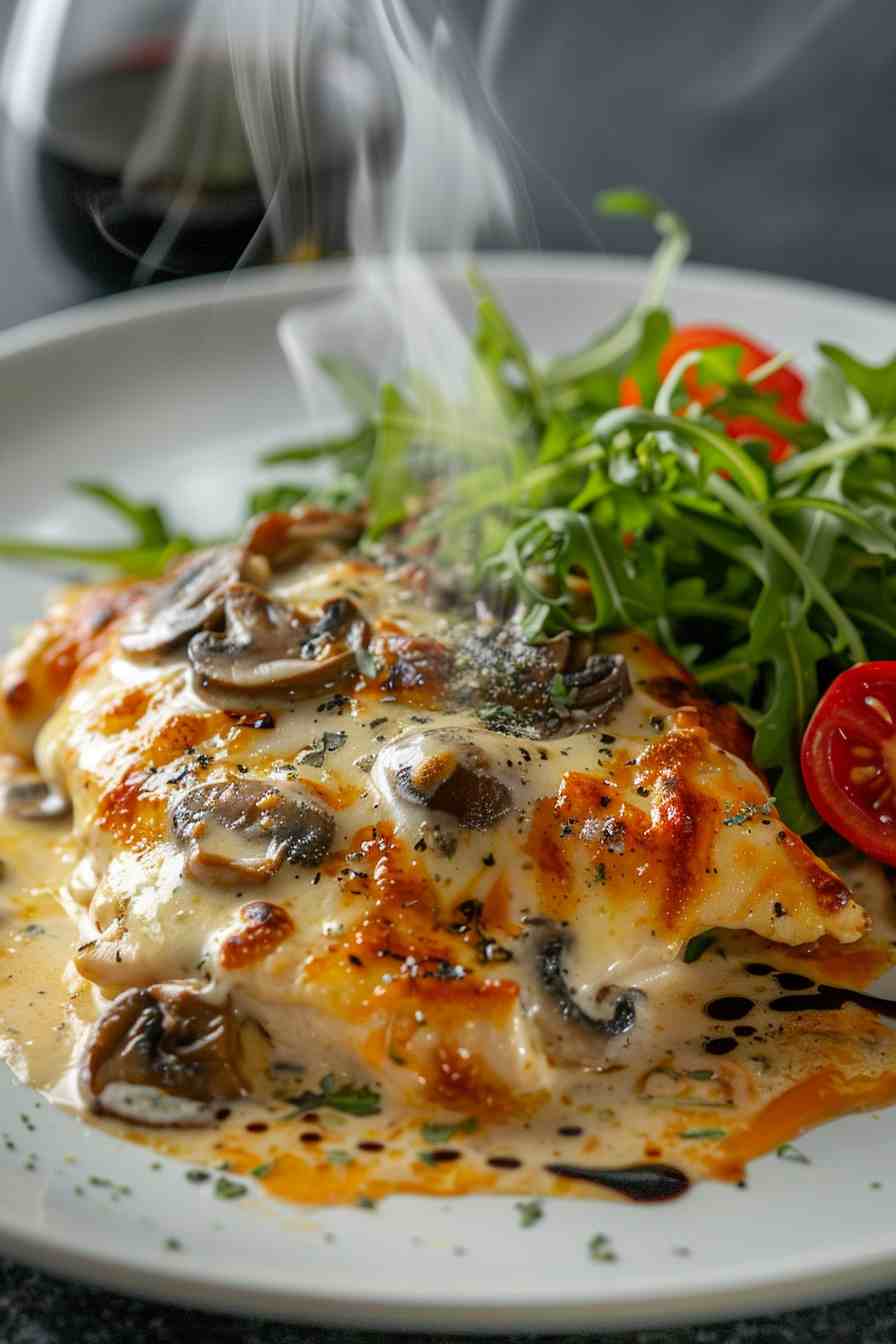 Chicken and Mushroom Parmesan