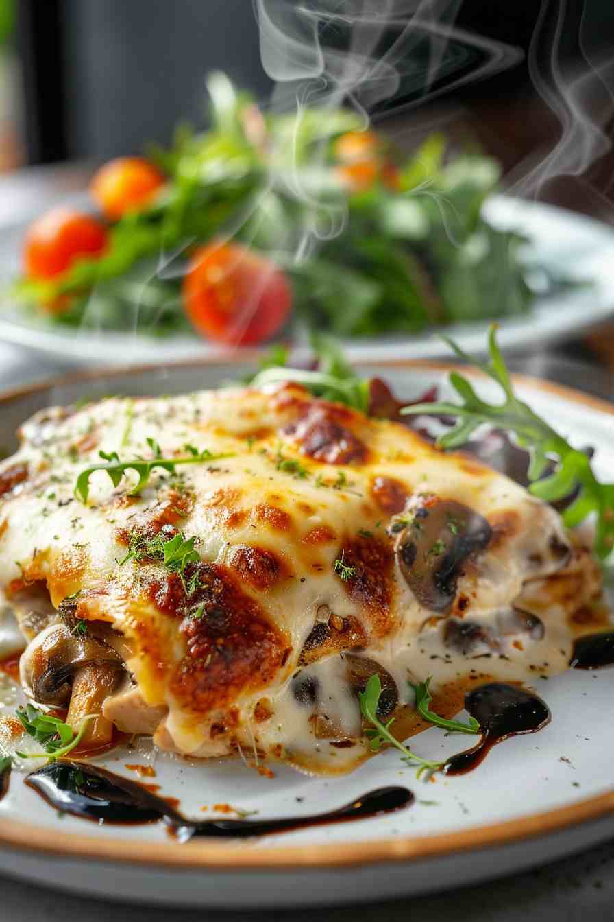 Chicken and Mushroom Parmesan