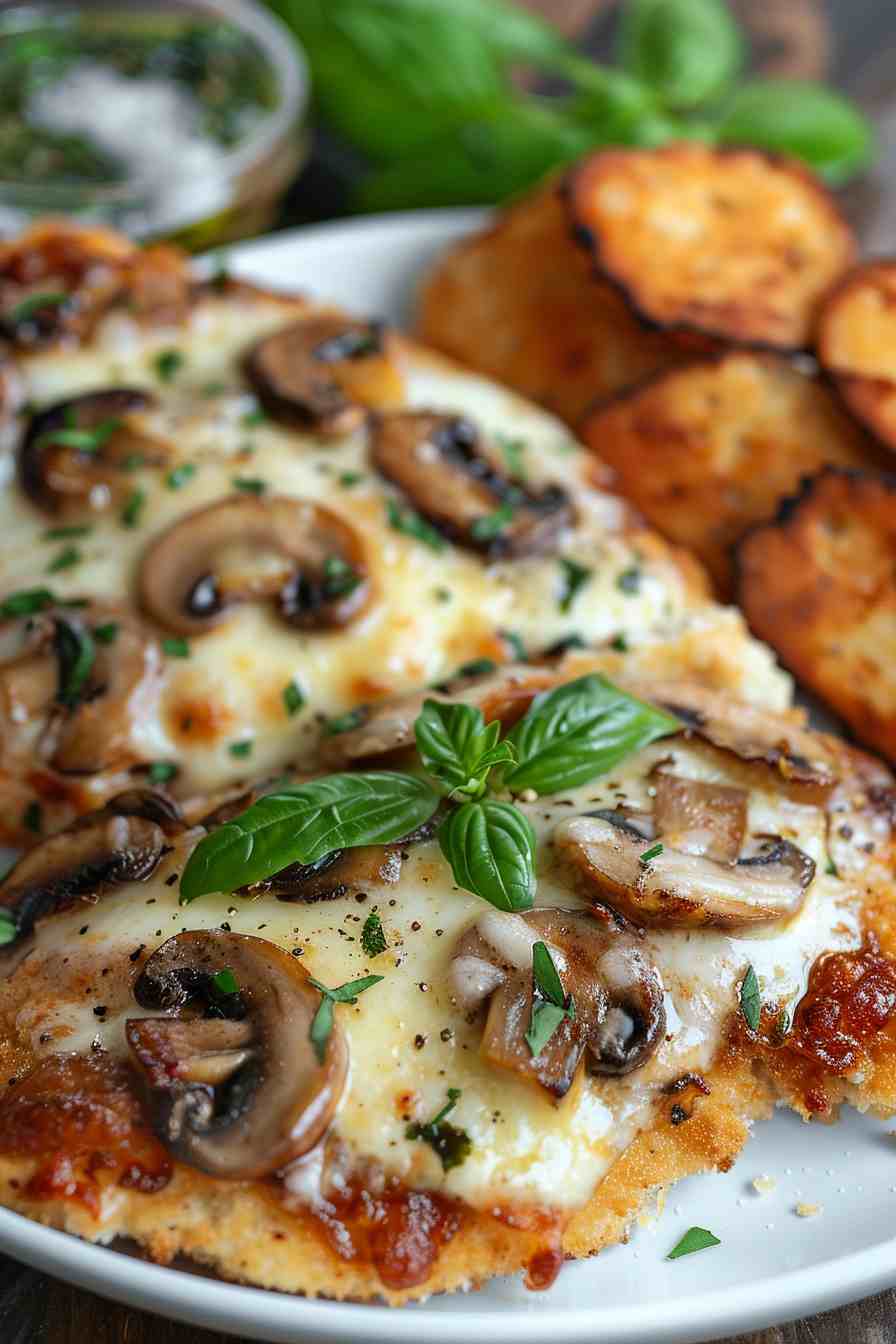 Chicken and Mushroom Parmesan