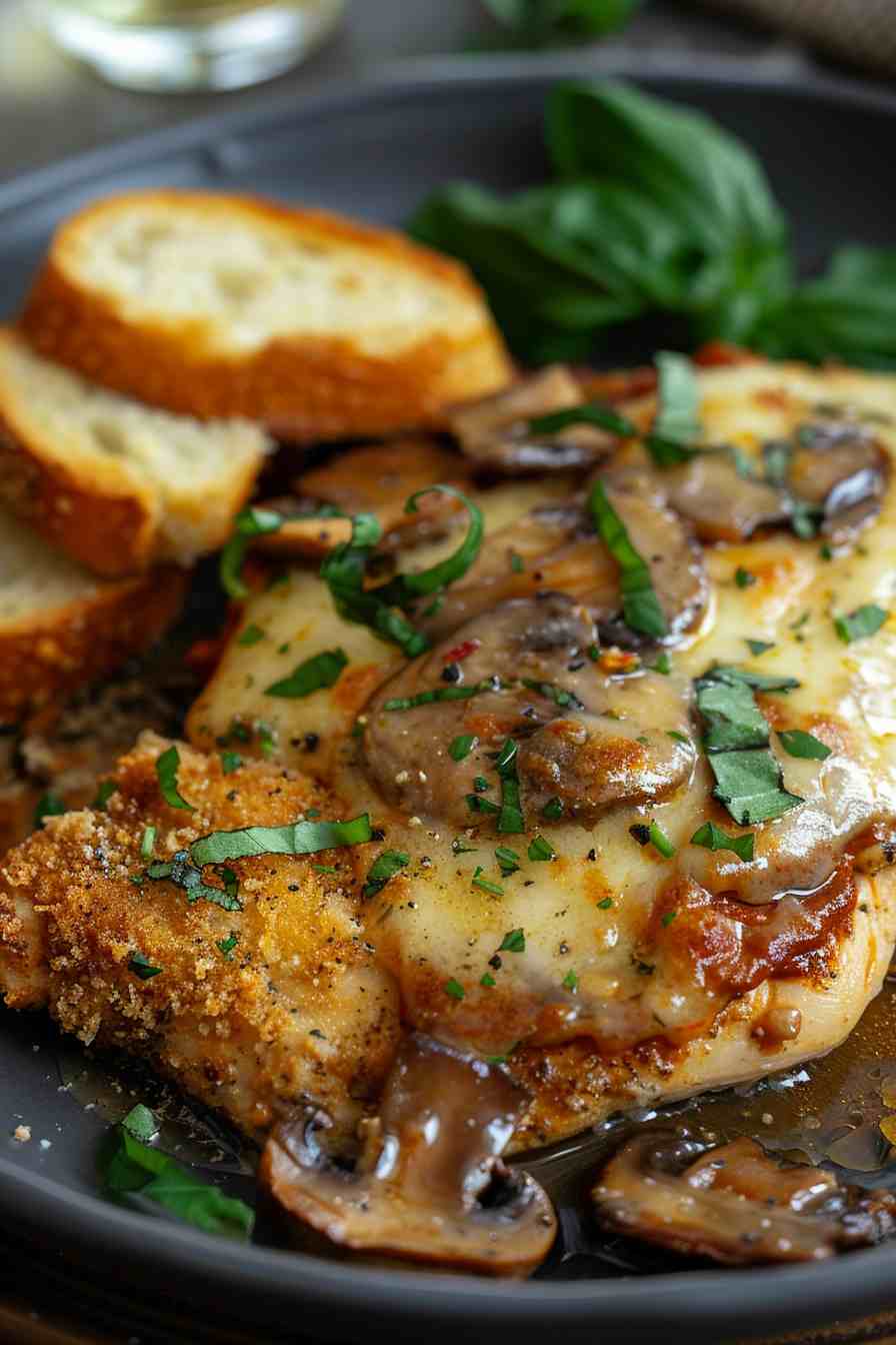 Chicken and Mushroom Parmesan