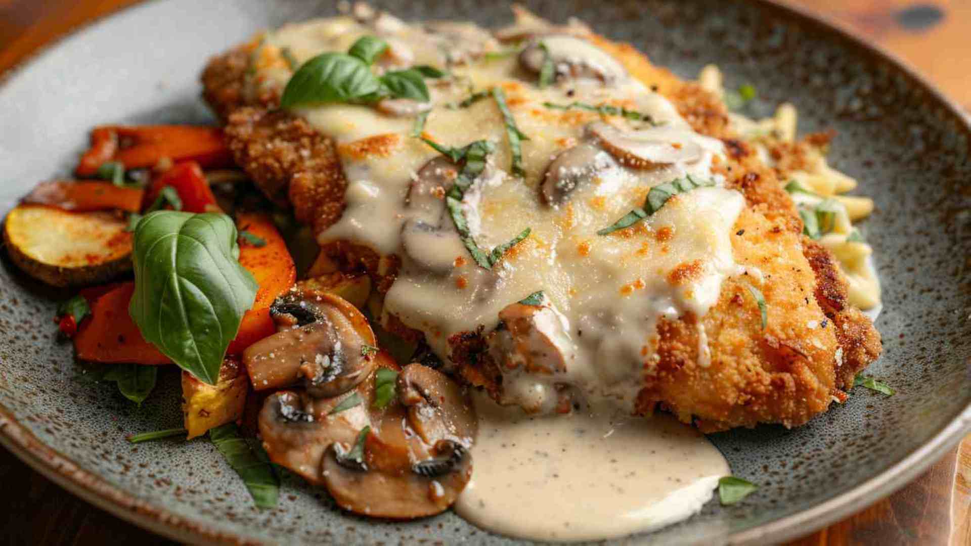 Chicken and Mushroom Parmesan