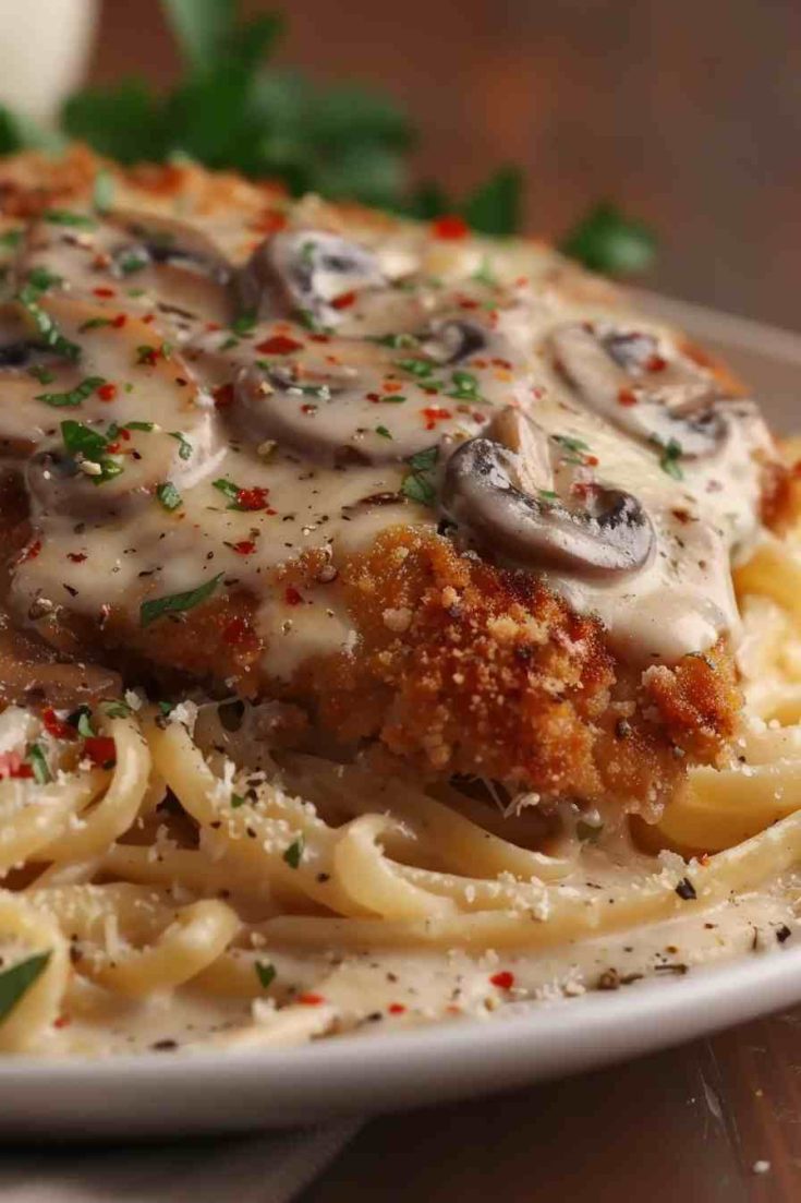 Chicken and Mushroom Parmesan