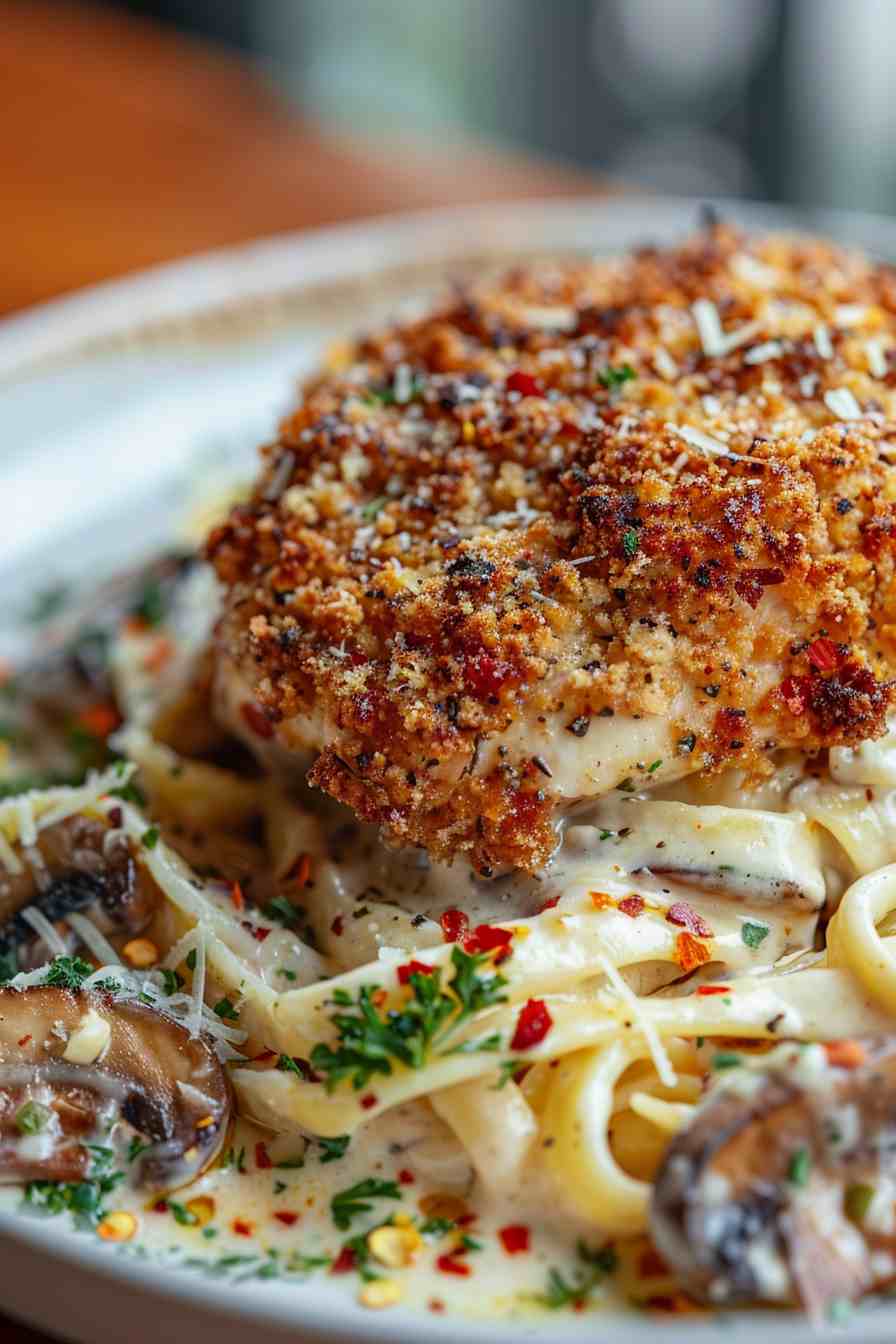 Chicken and Mushroom Parmesan