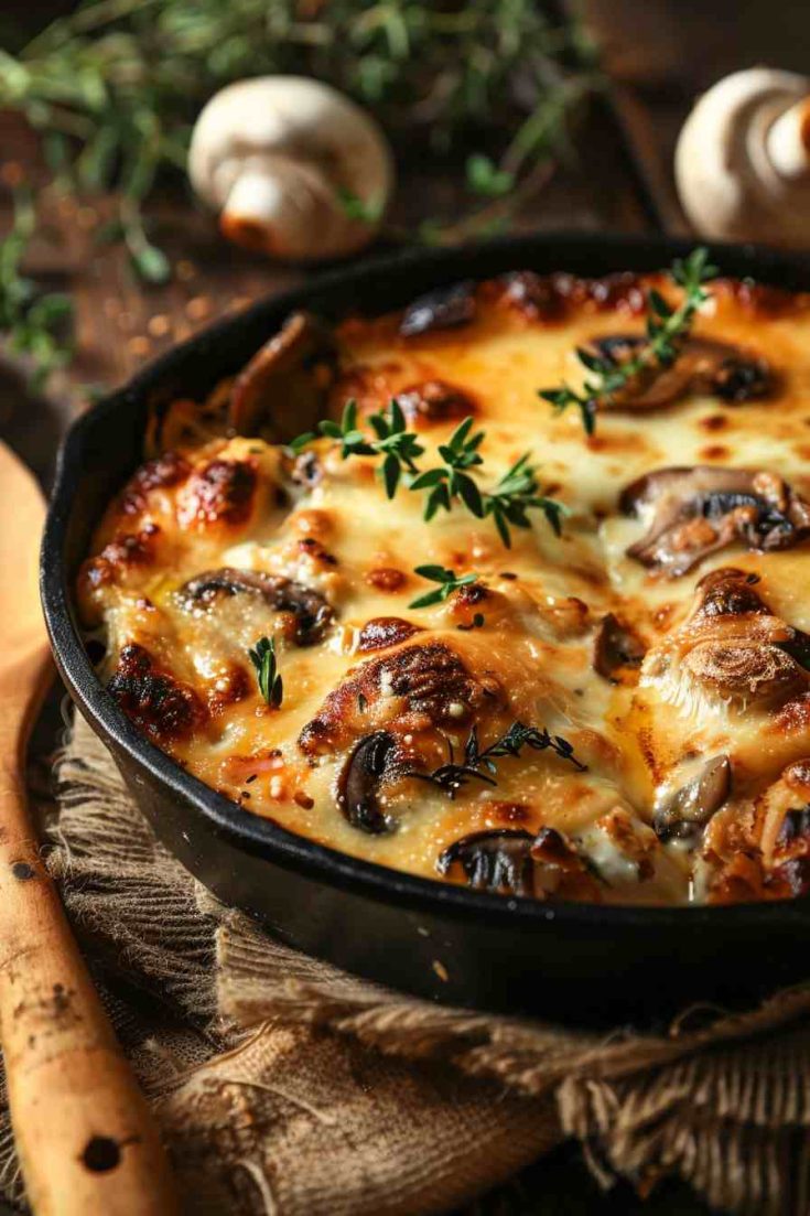 Chicken and Mushroom Parmesan