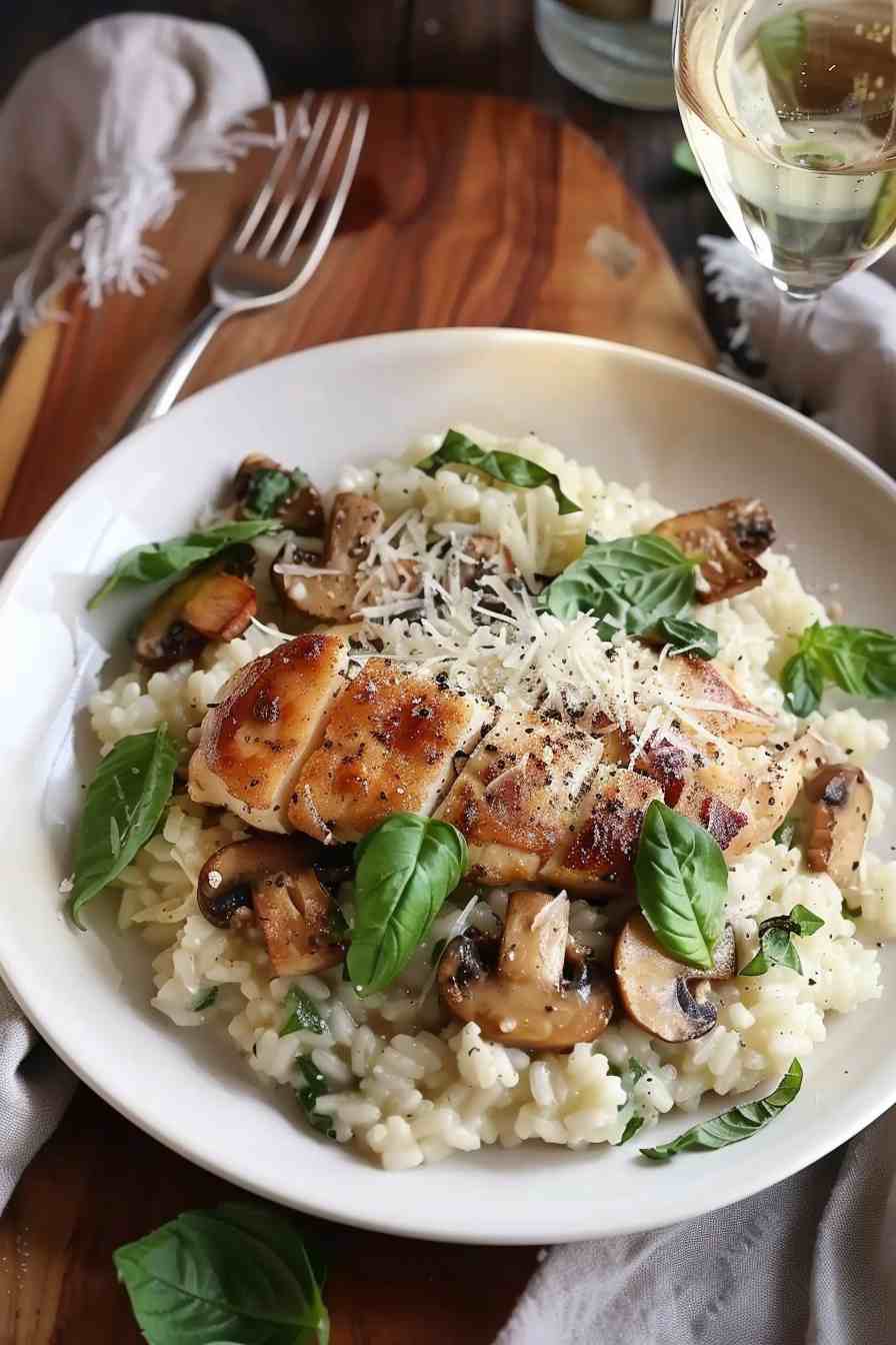 Chicken and Mushroom Risotto