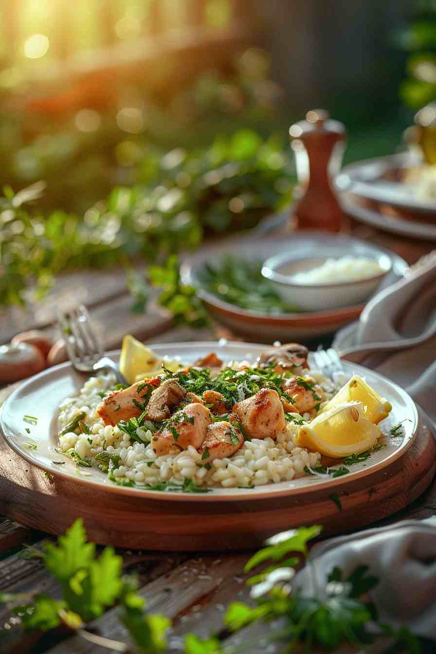 Chicken and Mushroom Risotto