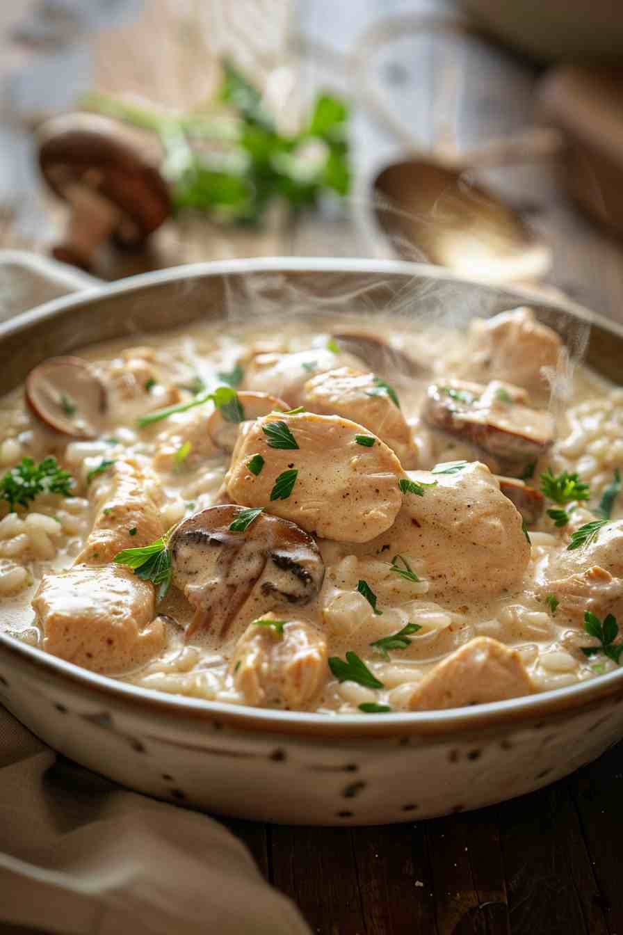 Chicken and Mushroom Risotto