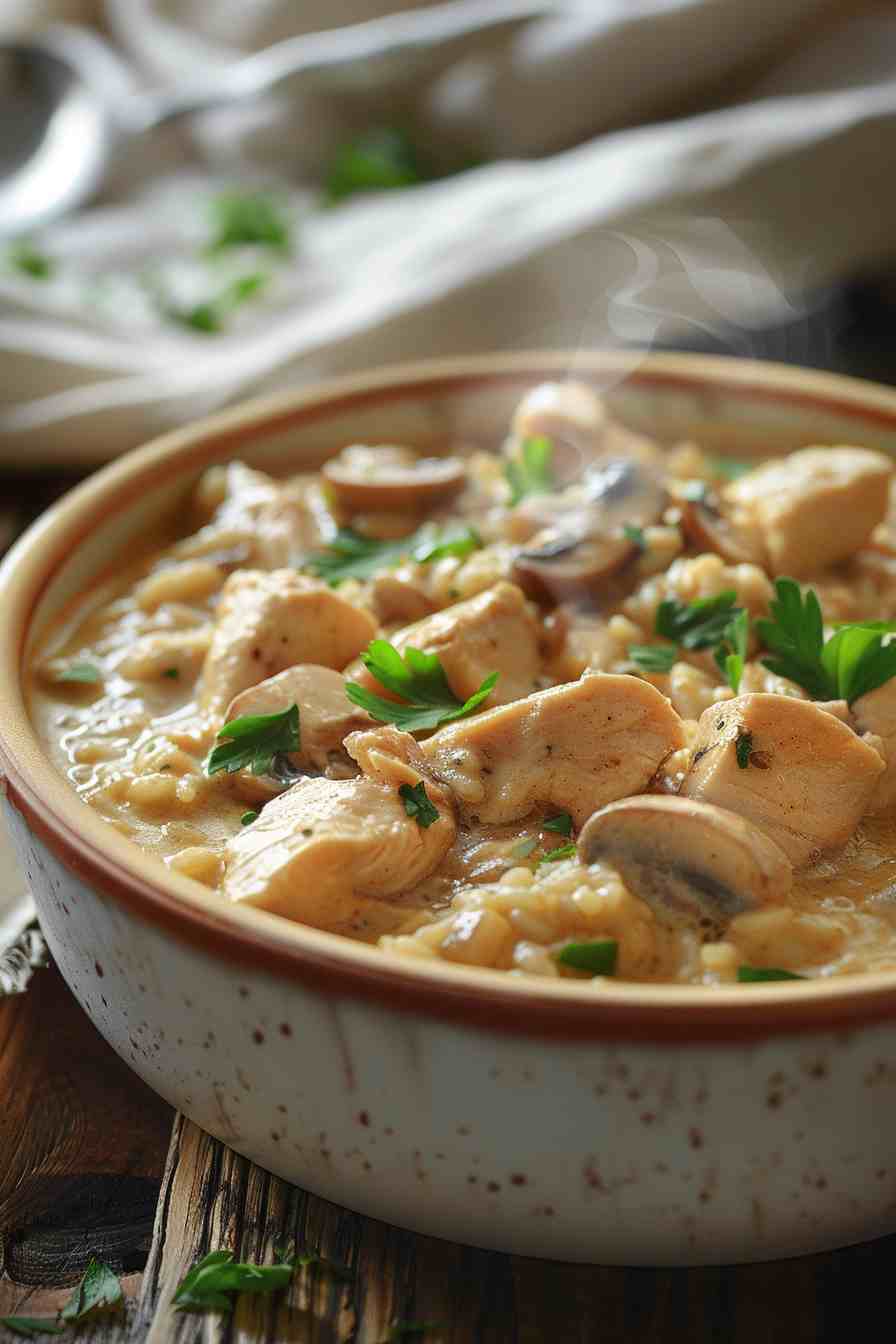 Chicken and Mushroom Risotto