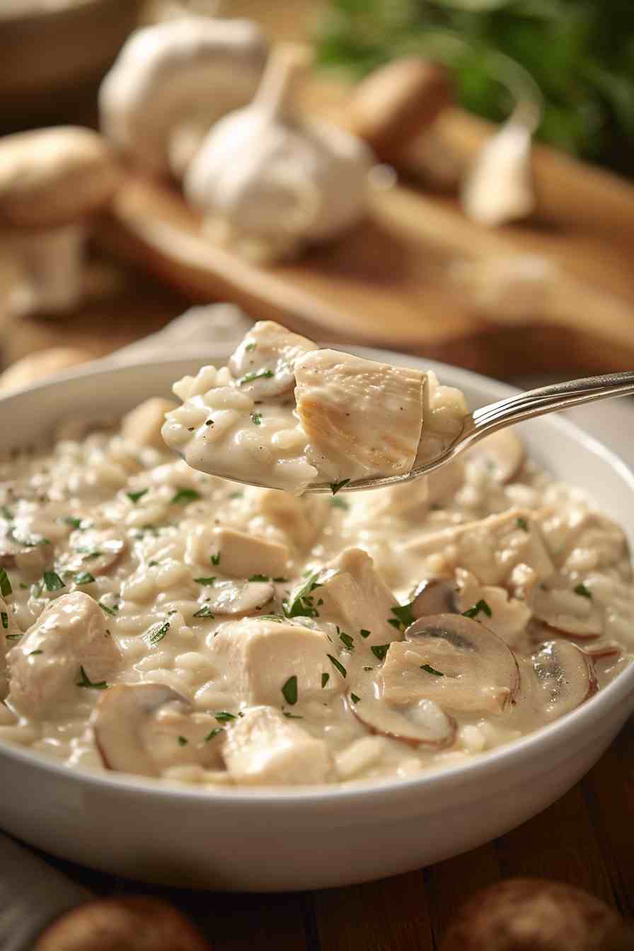 Chicken and Mushroom Risotto