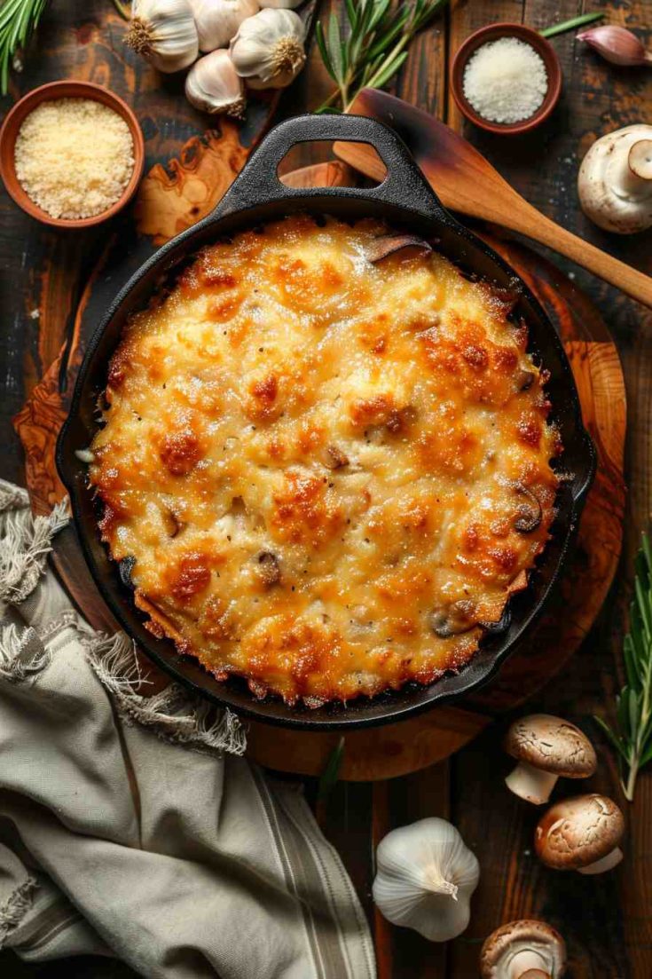 Chicken and Mushroom Risotto Bake