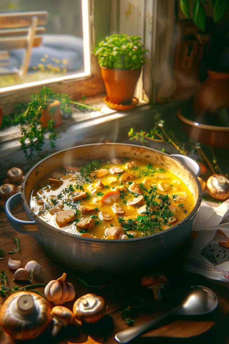 Chicken and Mushroom Soup Recipe