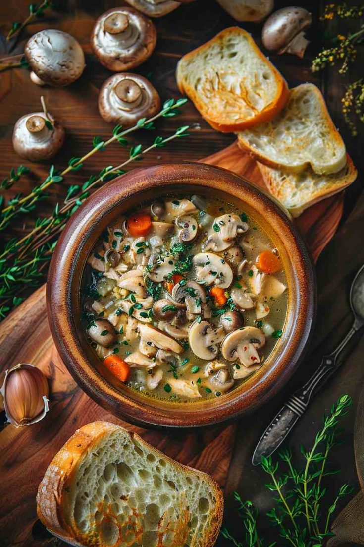 Chicken and Mushroom Soup Recipe