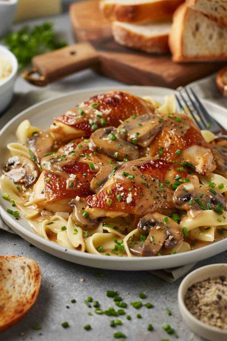 Chicken and Mushroom Stroganoff