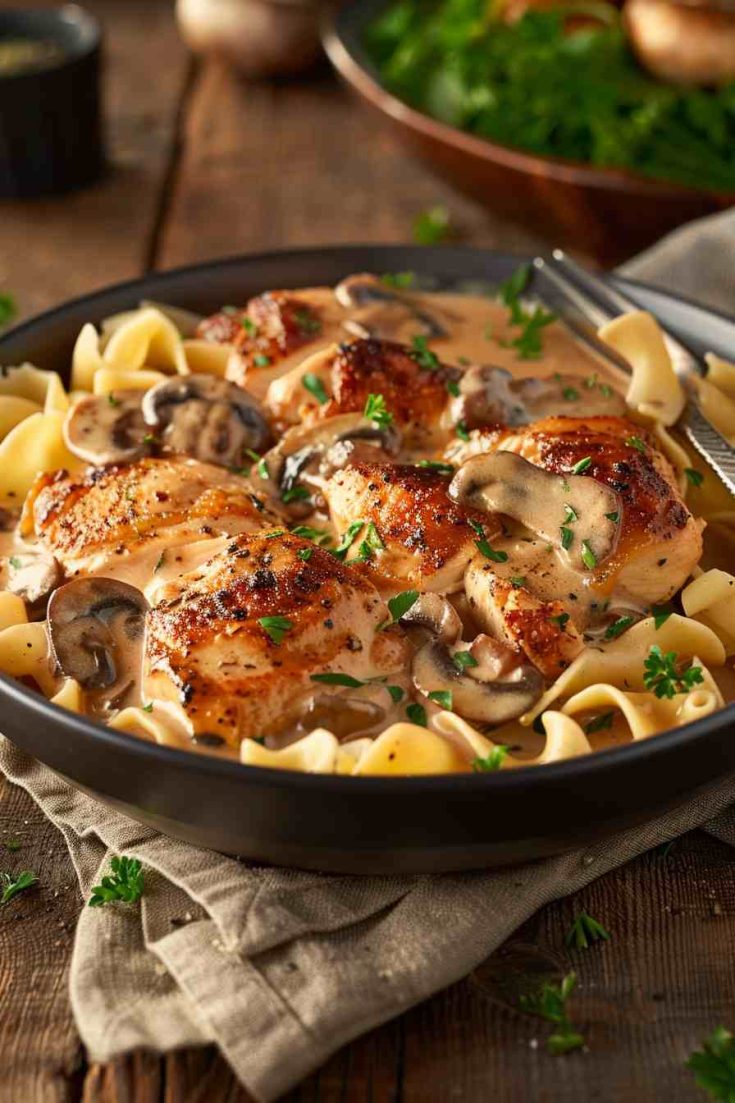 Chicken and Mushroom Stroganoff