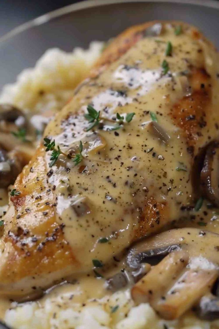 Chicken with Creamy Mushroom Sauce