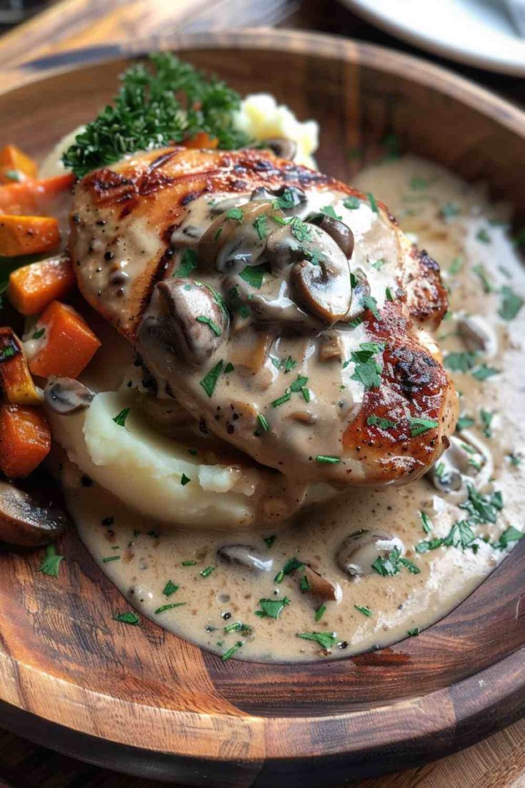 Chicken with Creamy Mushroom Sauce