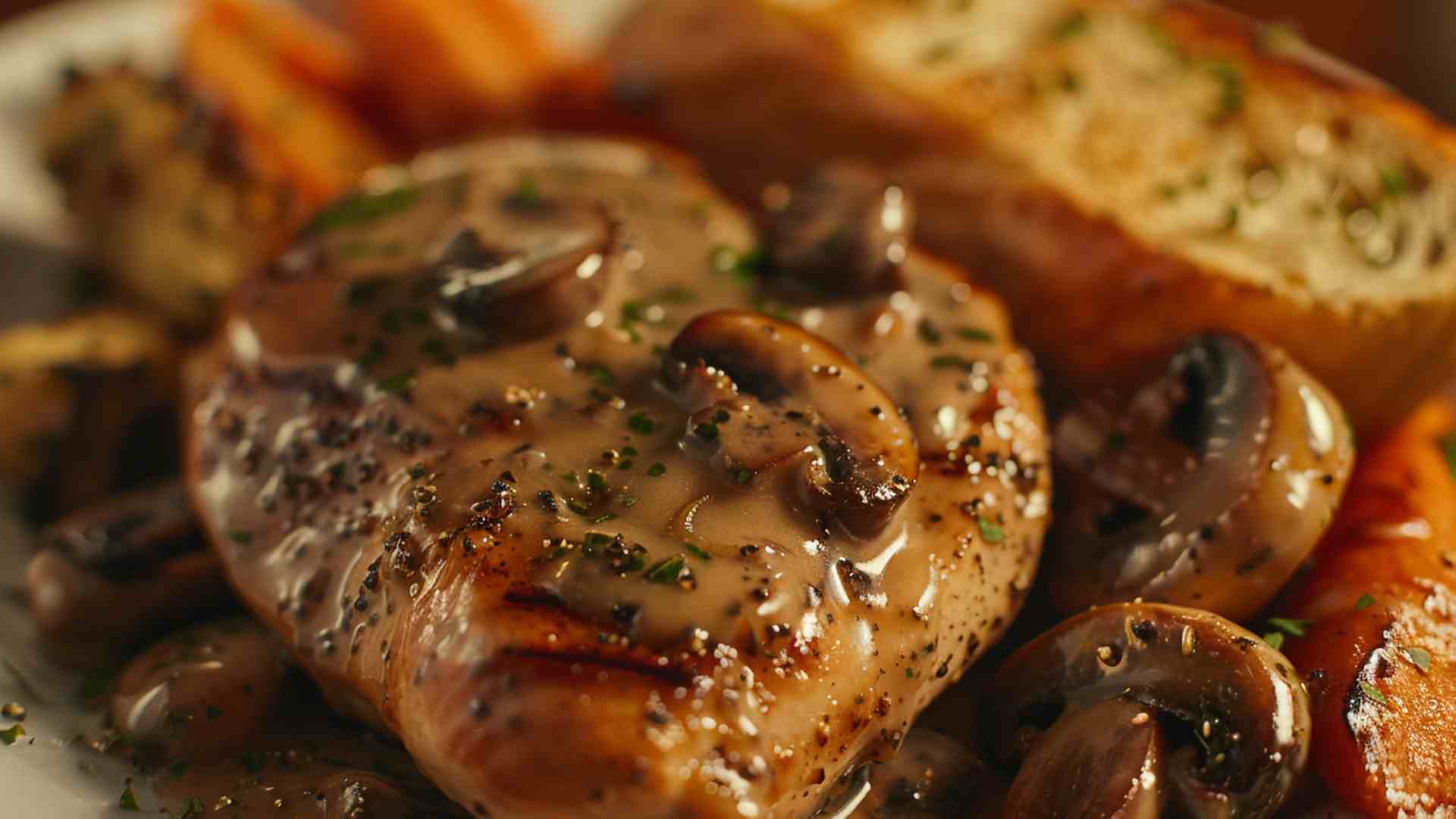 Chicken with Creamy Mushroom Sauce