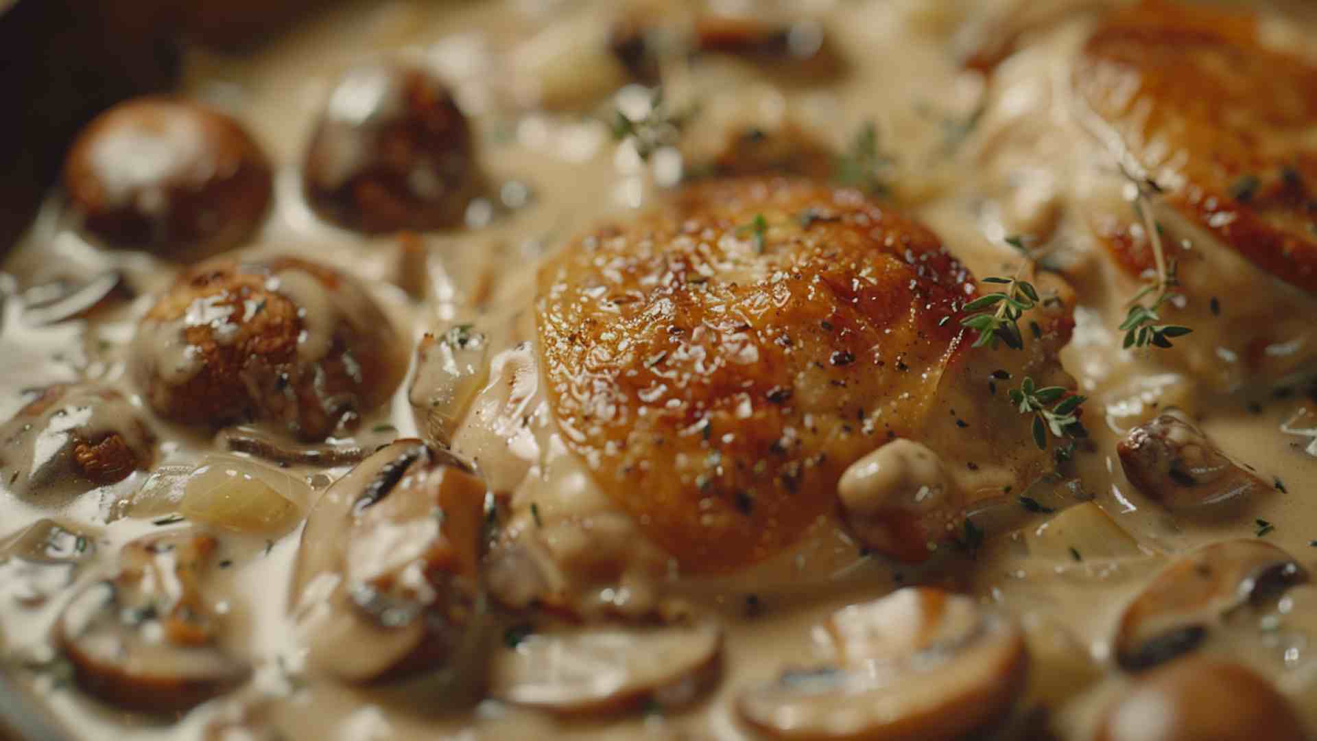 Creamy Chicken and Mushroom Skillet