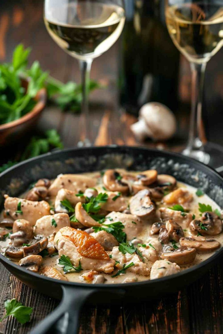 Creamy Chicken and Mushroom Skillet