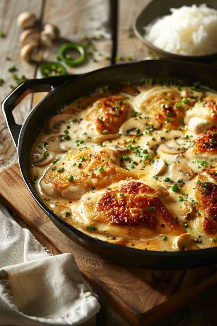 Creamy Chicken and Mushroom Skillet