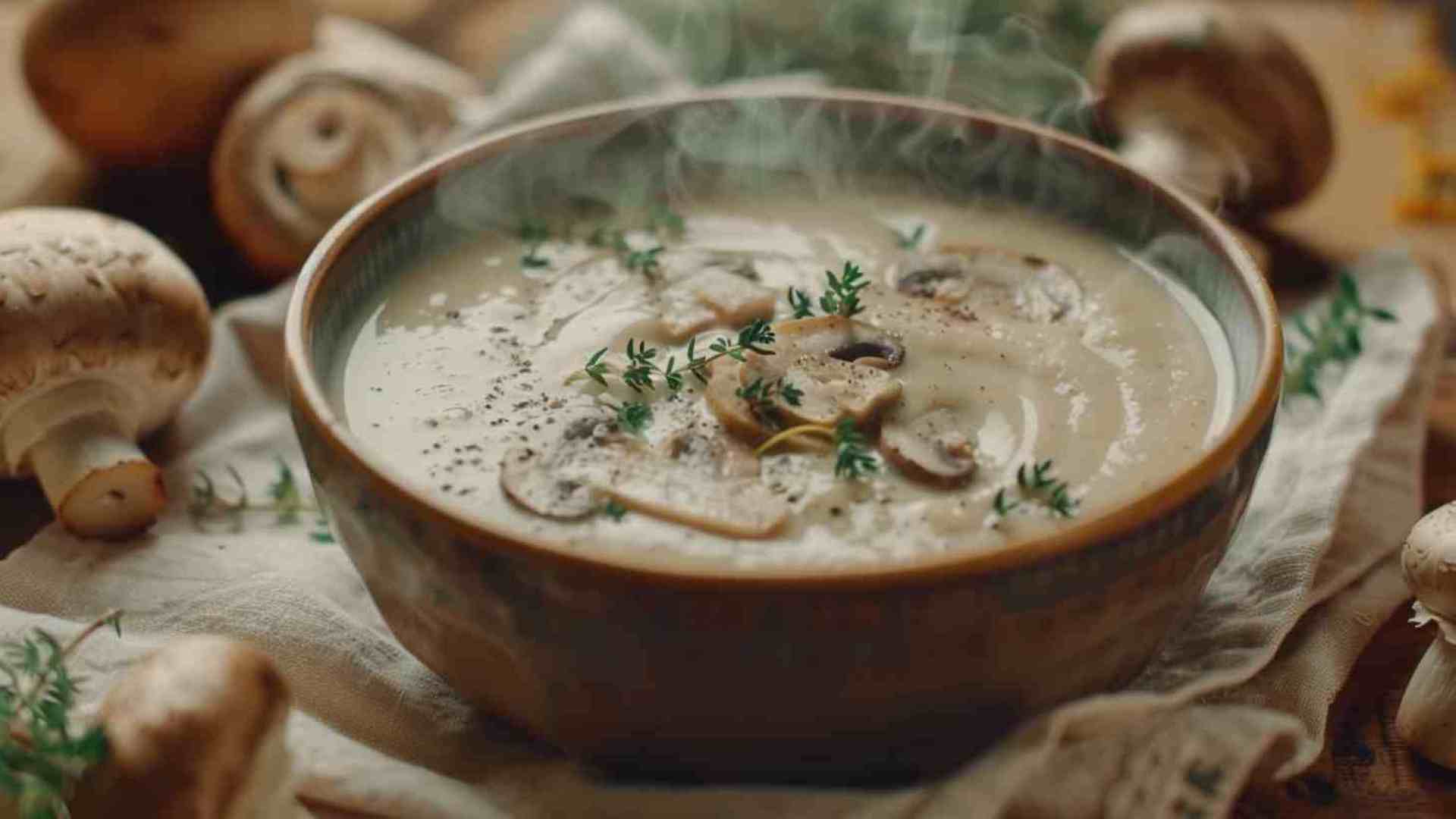 Creamy Mushroom Soup with Thyme (3)