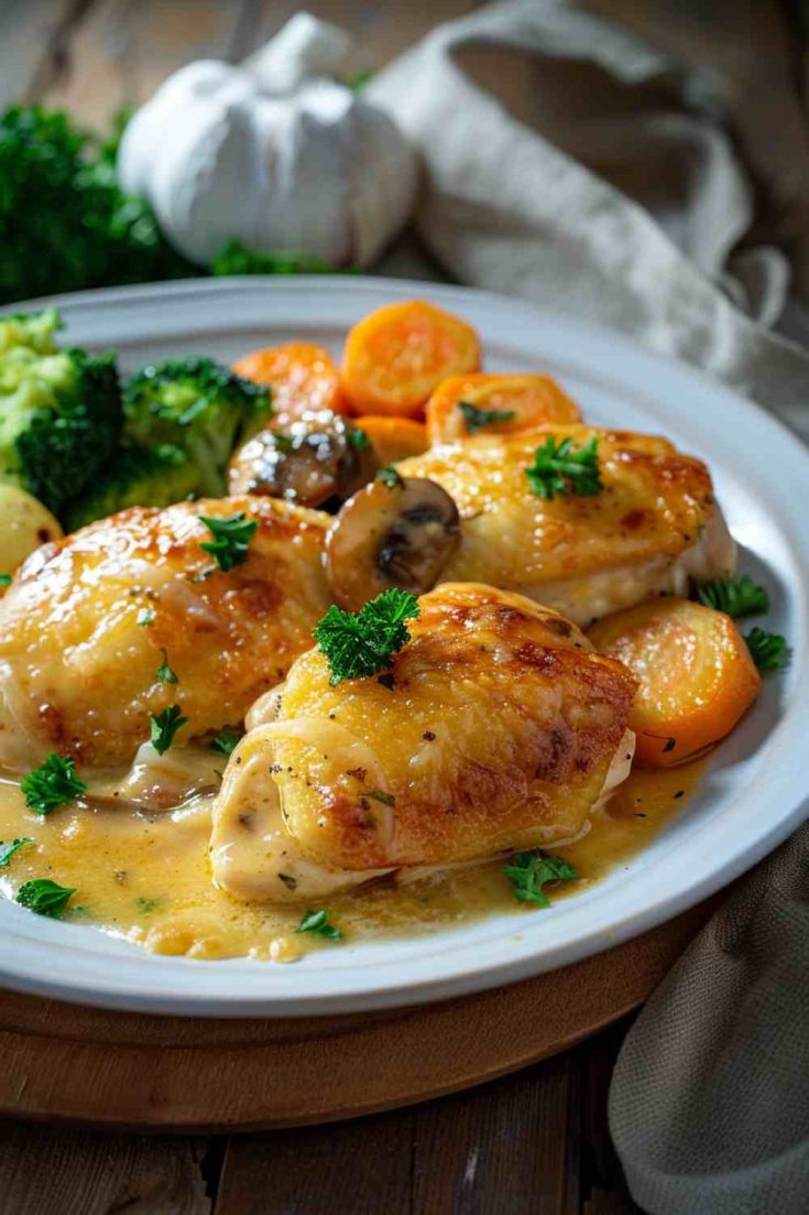 Easy Chicken Mushroom Casserole