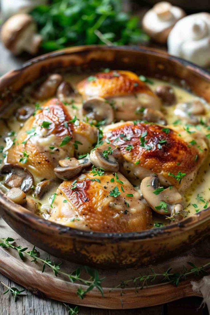 Easy Chicken Mushroom Casserole