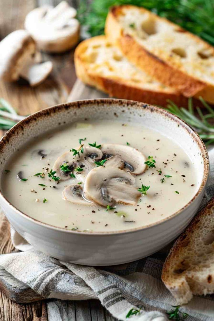 Easy Mushroom and Leek Soup