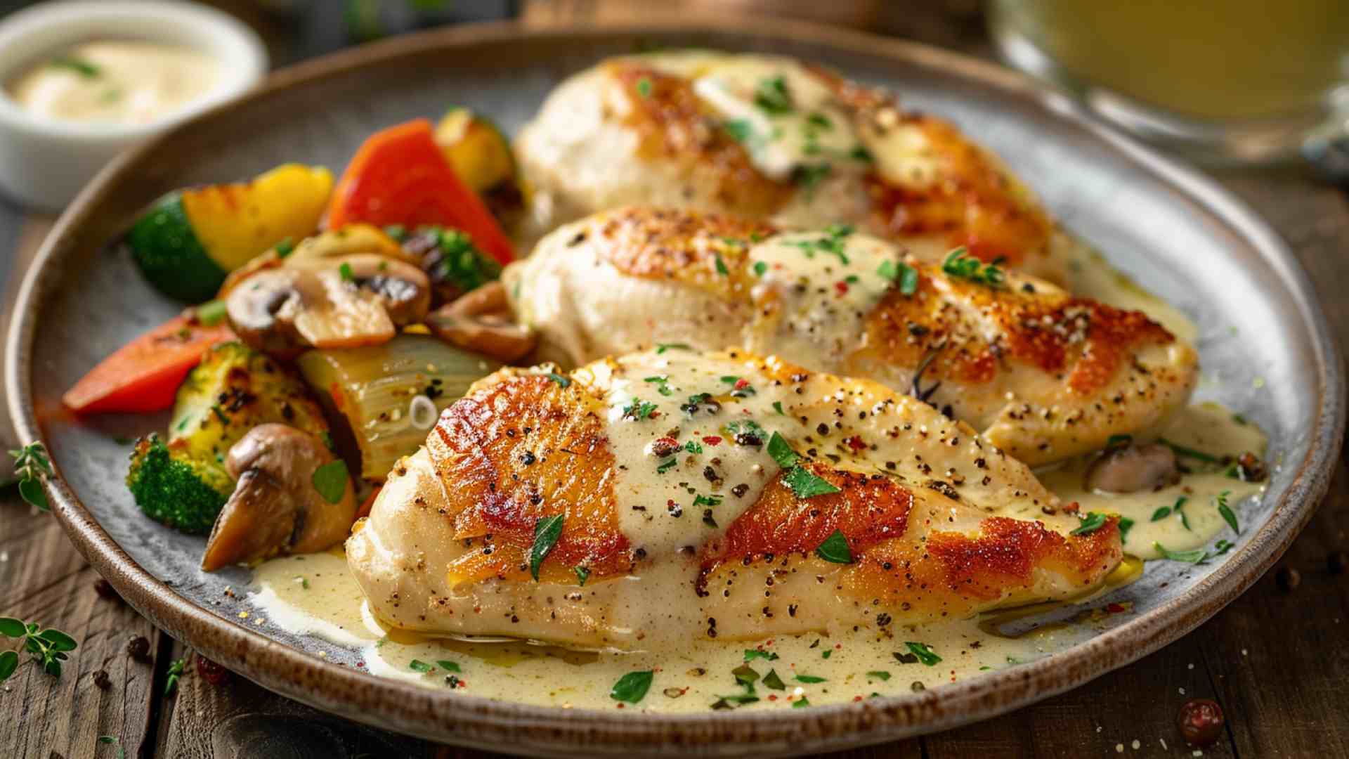 Garlic Butter Chicken with Mushrooms