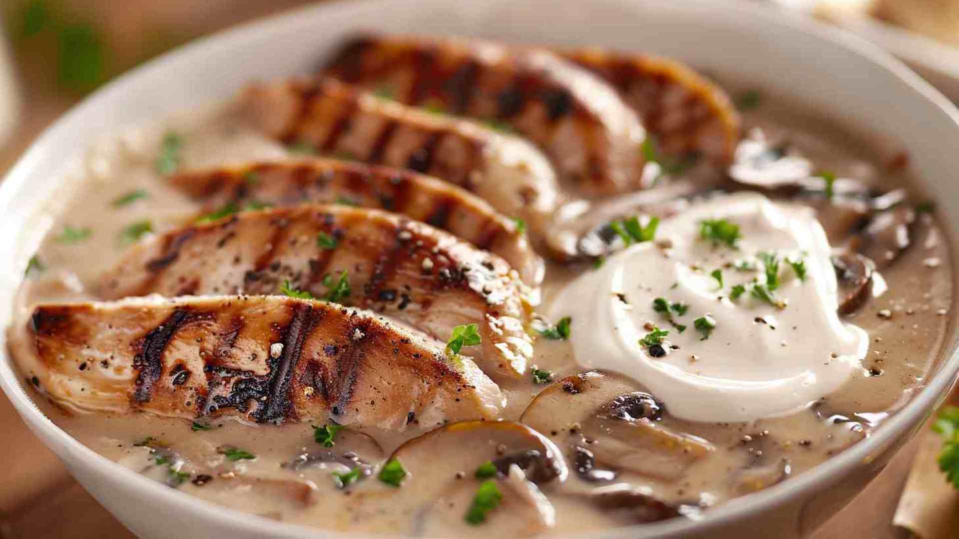 Mushroom Soup with Chicken & Cream (3)