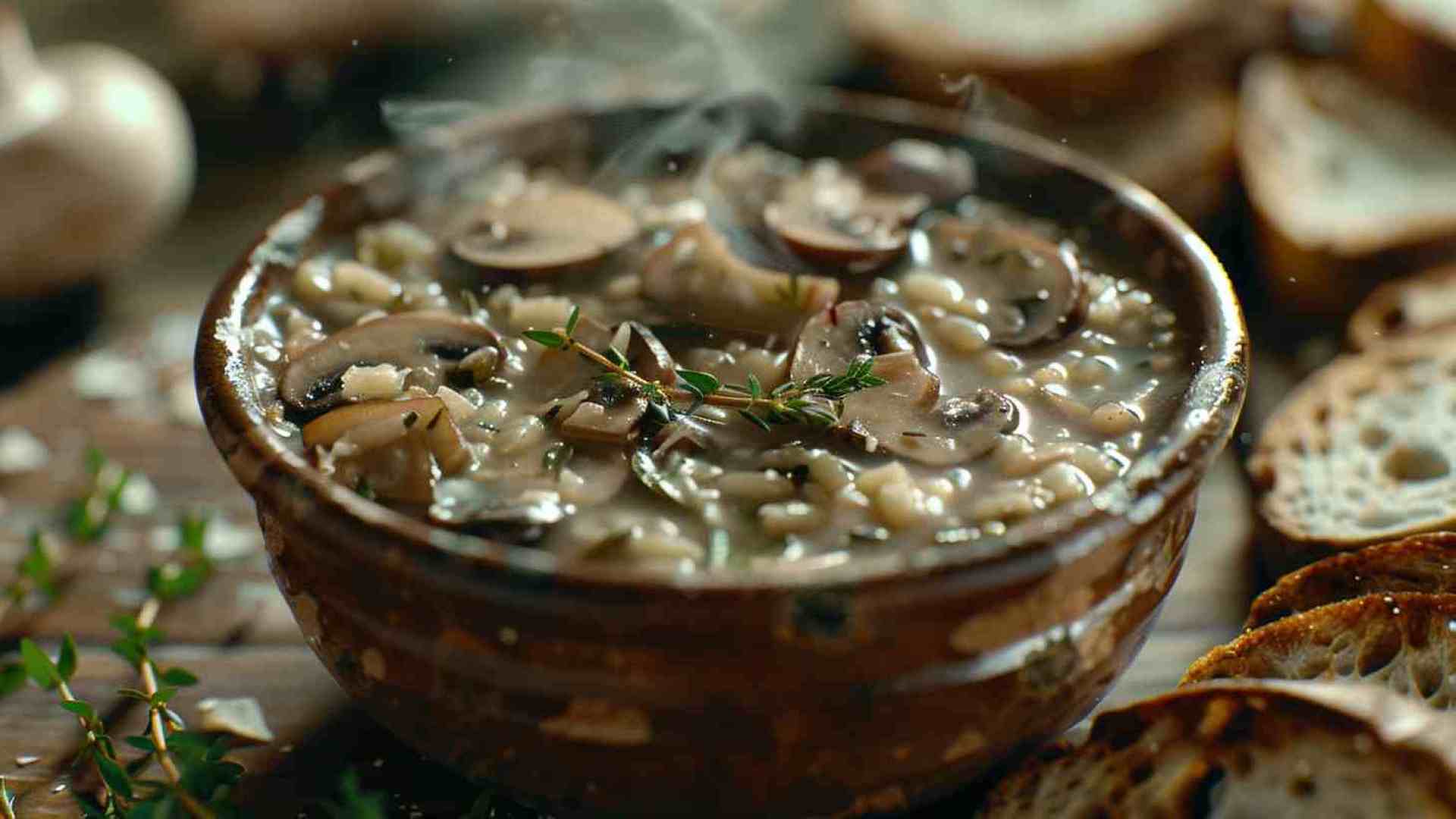 Mushroom Soup with a Parmesan Crust (1)