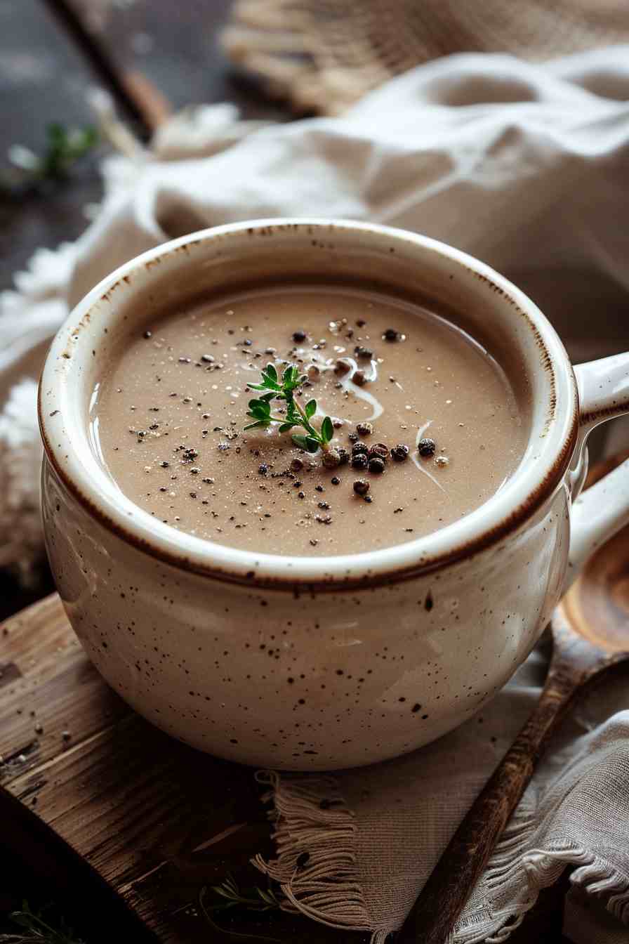 Mushroom Soup with a Splash of Sherry