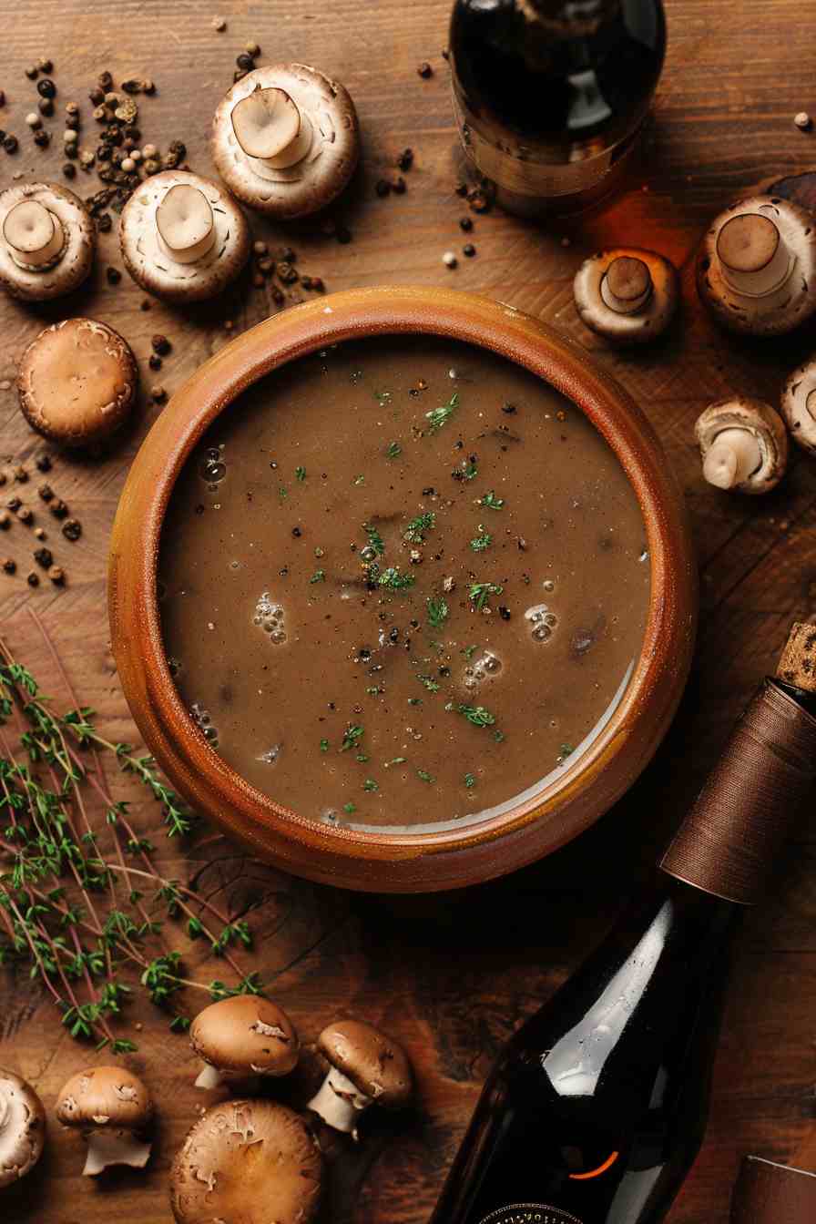 Mushroom Soup with a Splash of Sherry