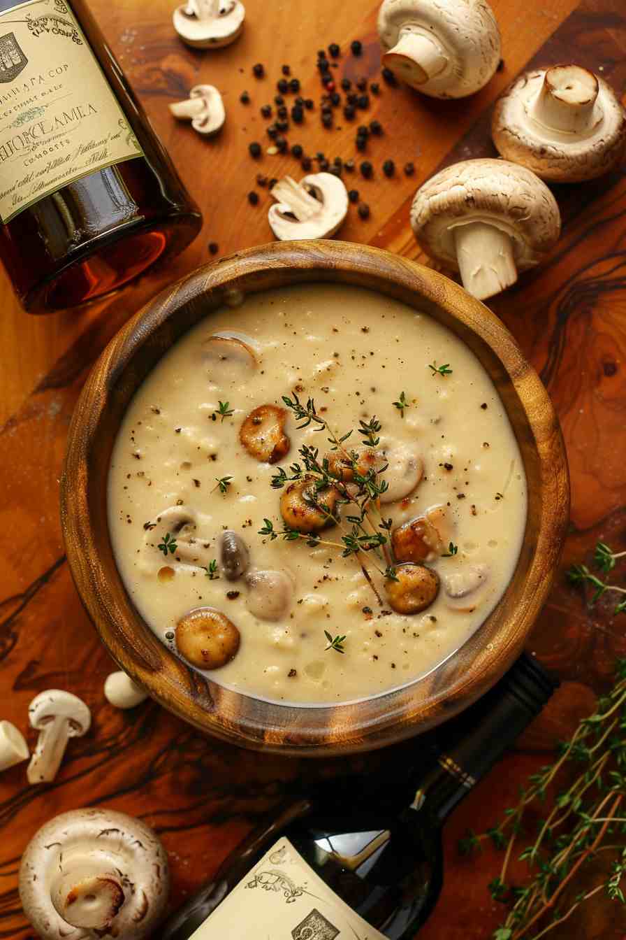 Mushroom Soup with a Splash of Sherry