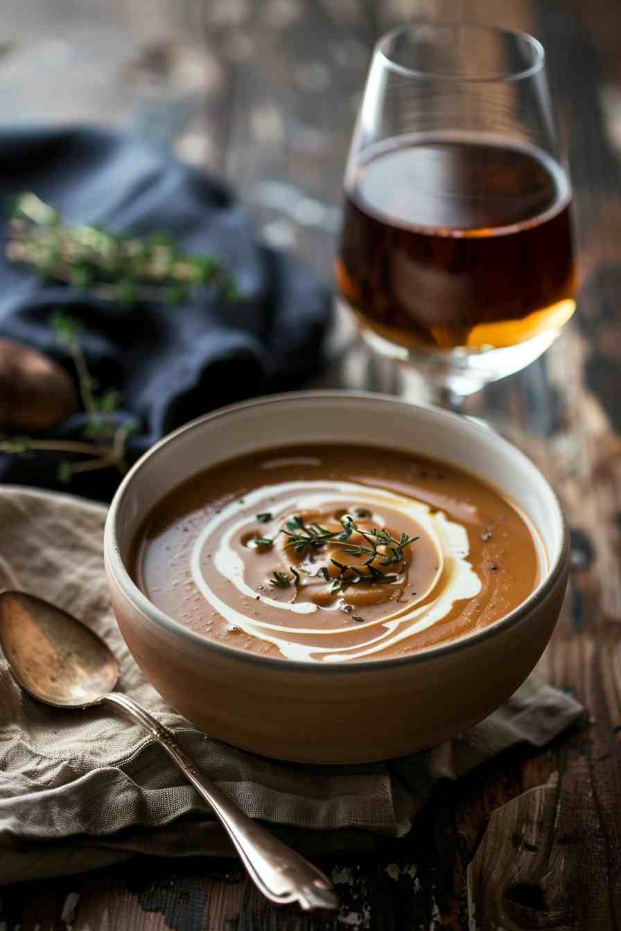 Mushroom Soup with a Splash of Sherry