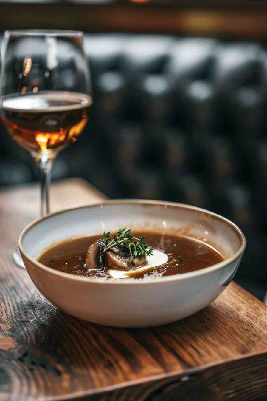 Mushroom Soup with a Splash of Sherry