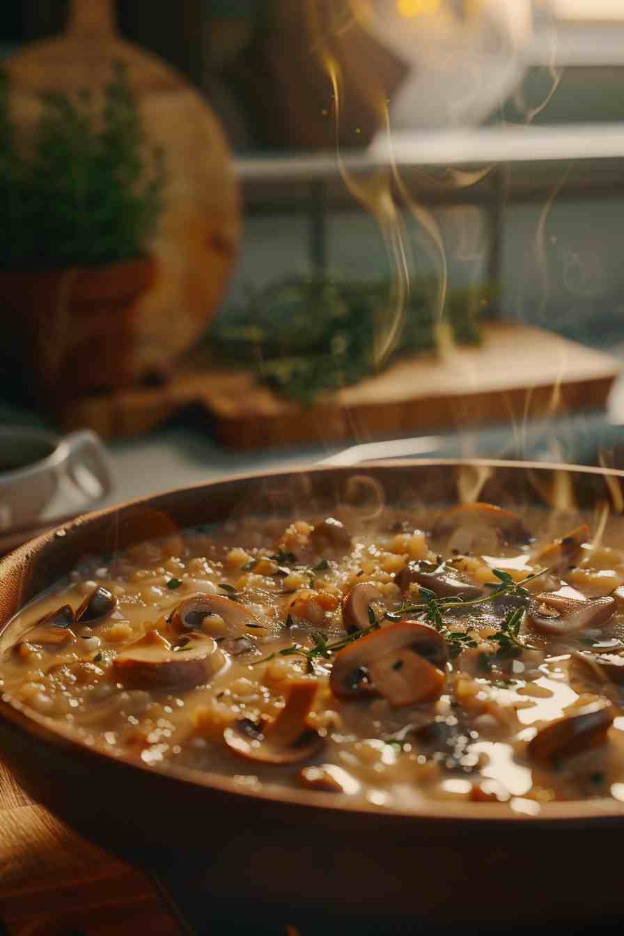 Mushroom Soup with a Splash of Sherry