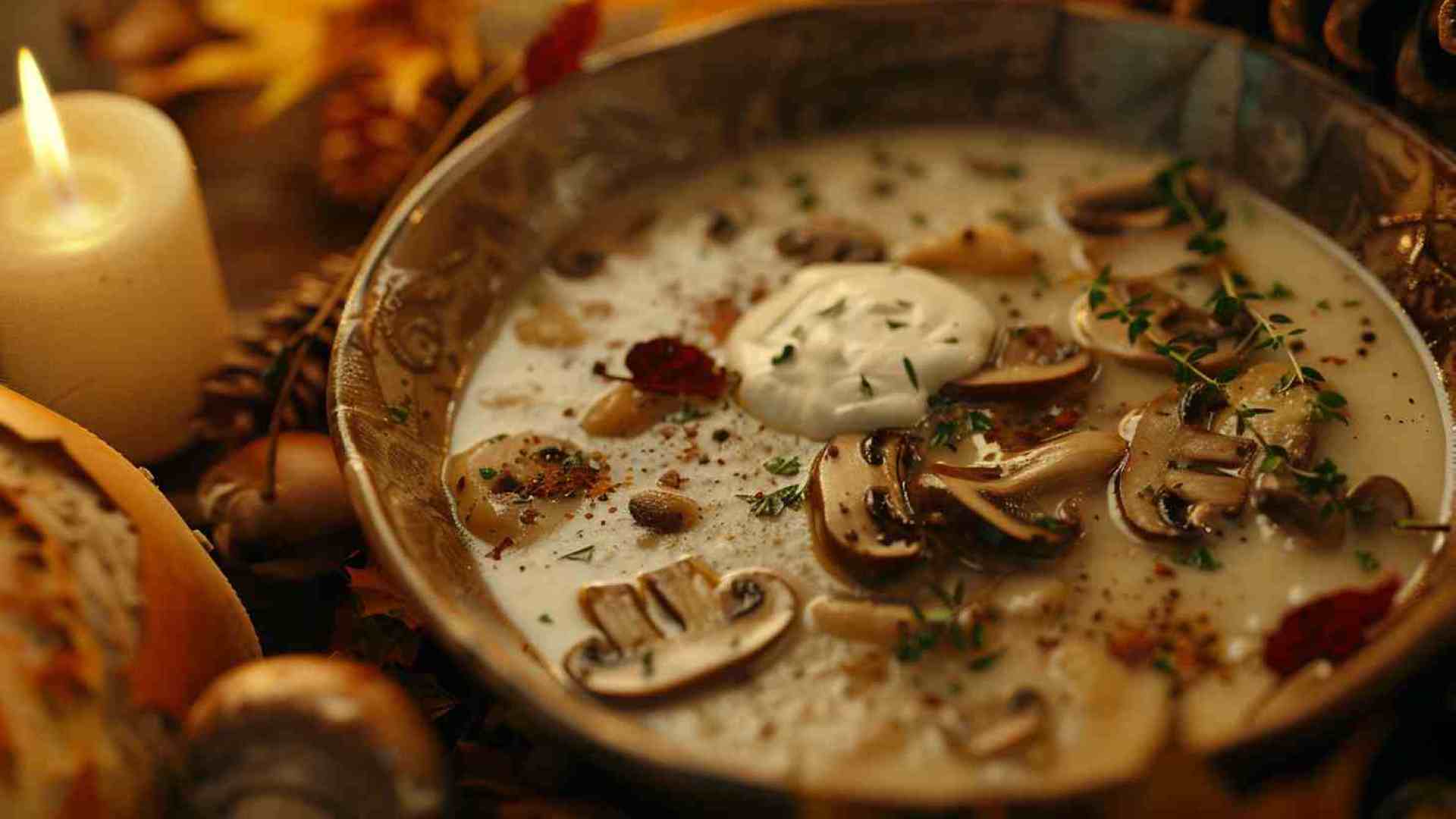 Mushroom Soup with a Touch of Cream Cheese (1)