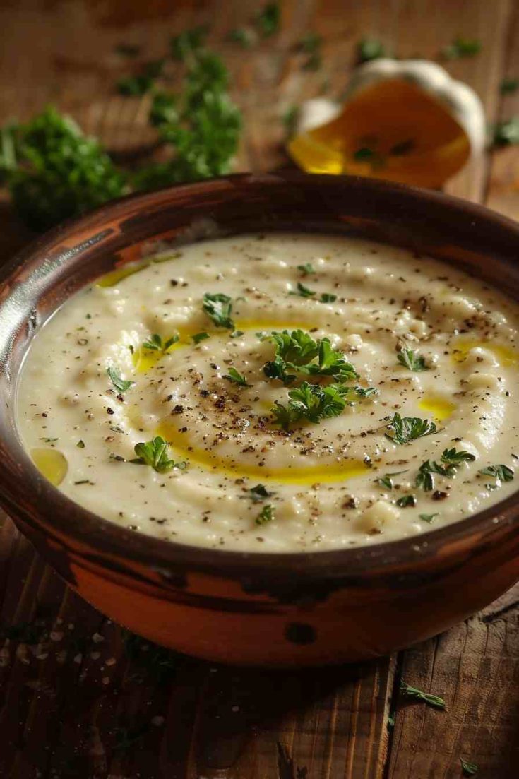 Mushroom Soup with a Touch of Cream Cheese