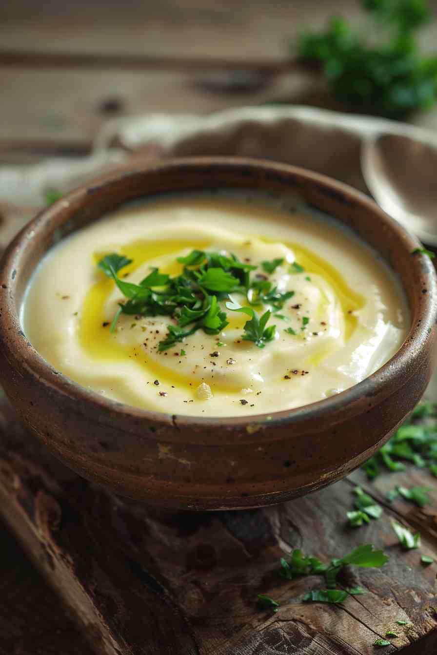 Mushroom Soup with a Touch of Cream Cheese