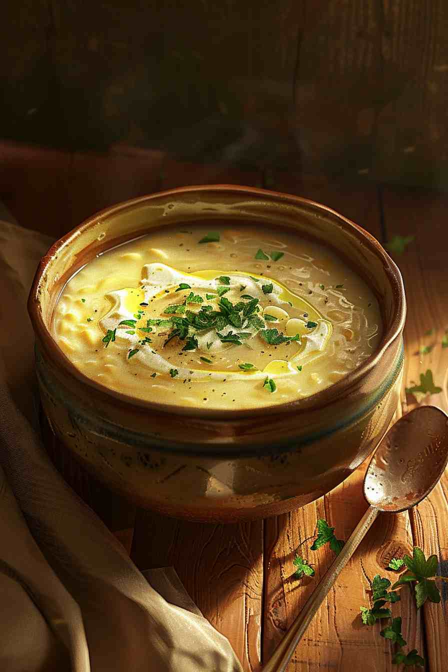 Mushroom Soup with a Touch of Cream Cheese