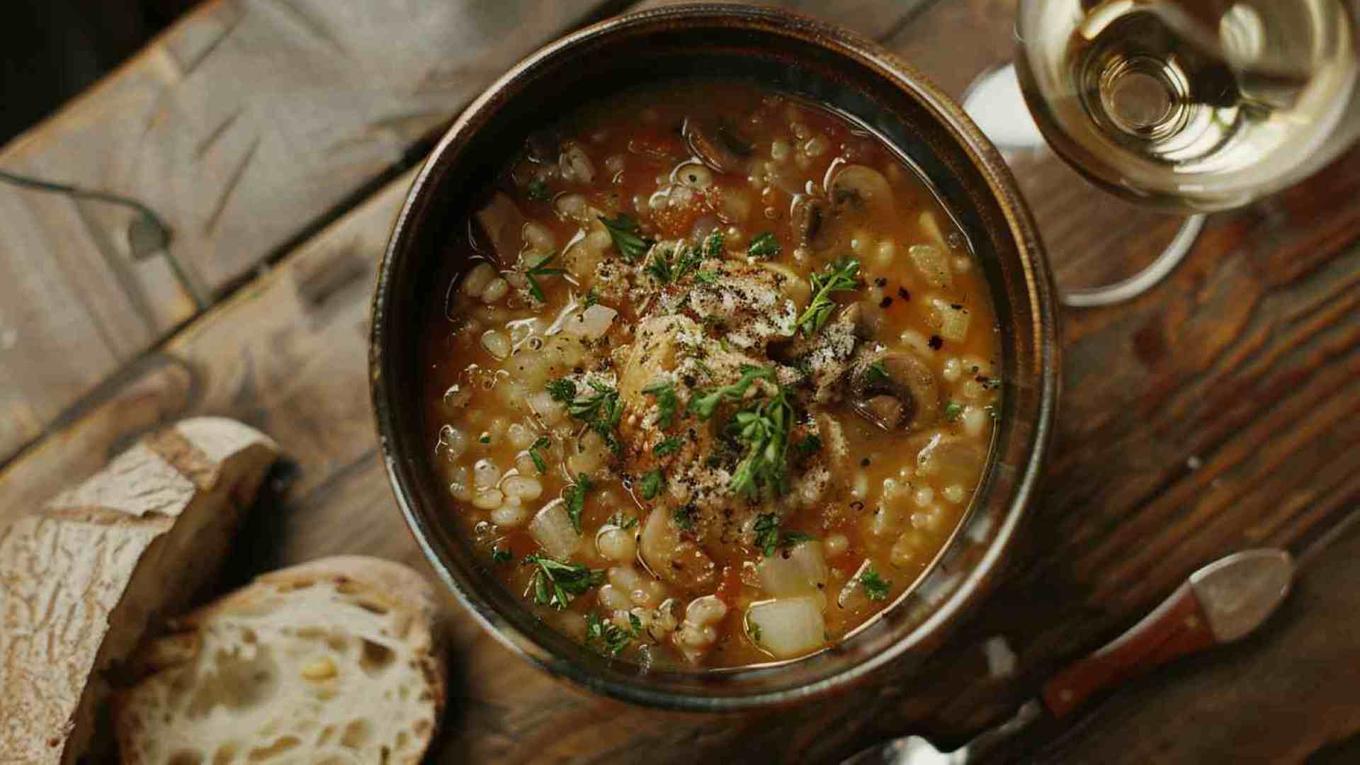 Mushroom and Barley Soup (2)