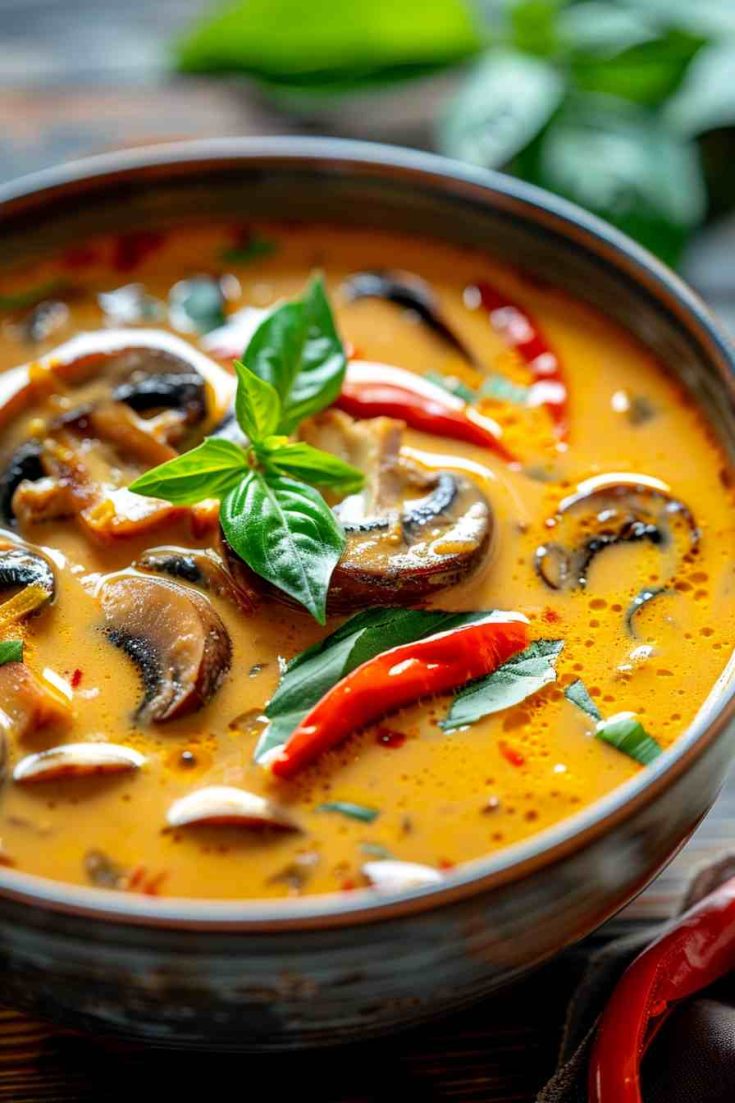 Spicy Thai Mushroom Soup