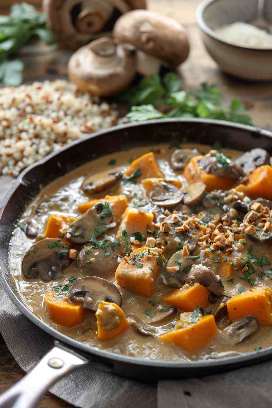 Vegan Mushroom and Sweet Potato Curry Vegan Mushroom and Sweet Potato Curry