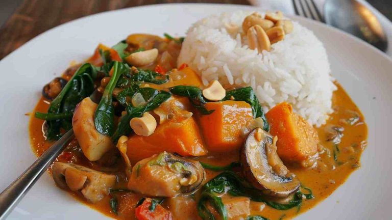 Vegan Mushroom and Sweet Potato Curry